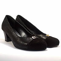 Туфли лодочка женская обувь Pyra Silver Black Lether Scales by Rosso Avangard цвет черный 36 размер