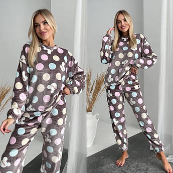 Жіноча тепла піжама кофта та штани