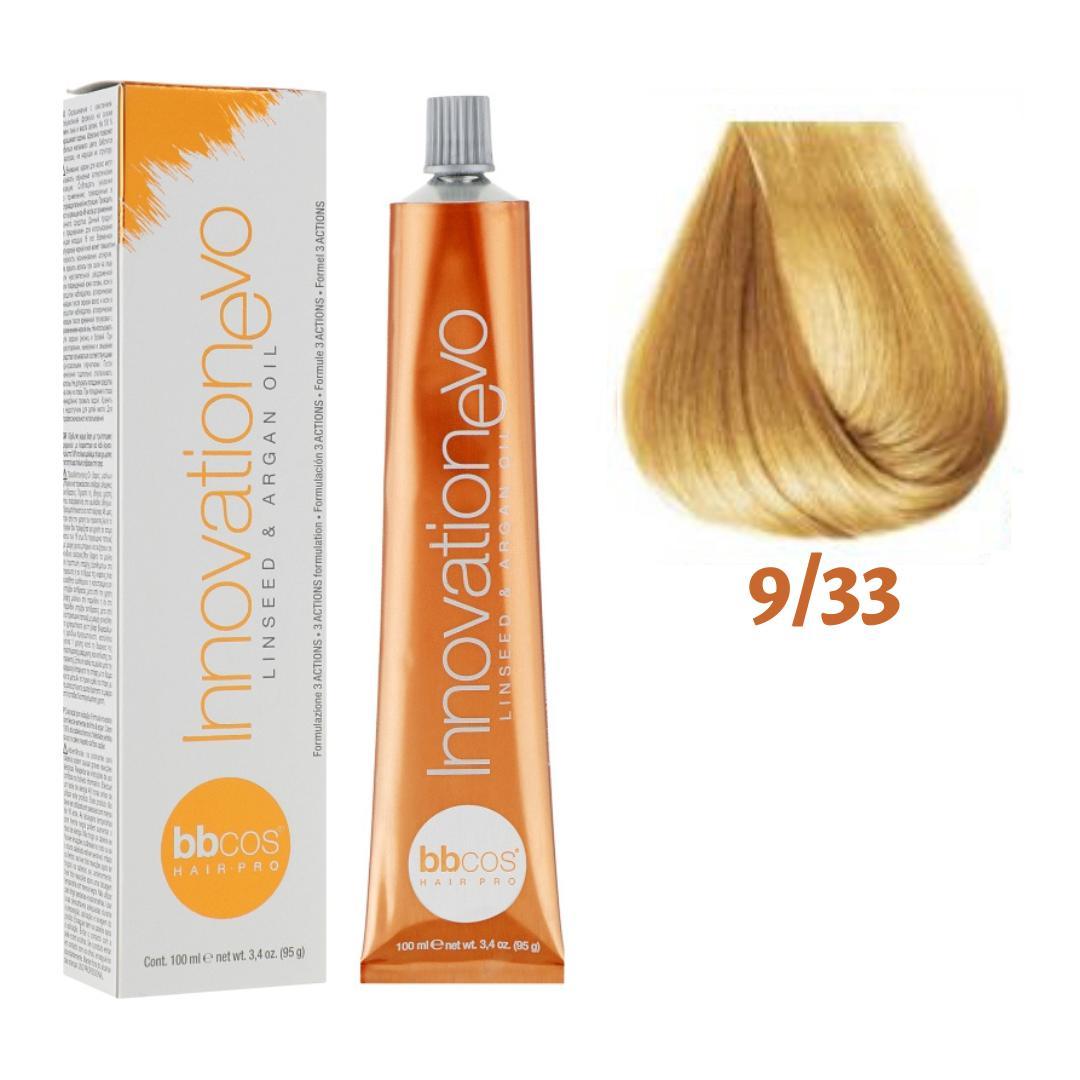 Крем-фарба для волосся BBCos Innovation Evo №9.33 Very Light Golden Intense Blond 100 мл