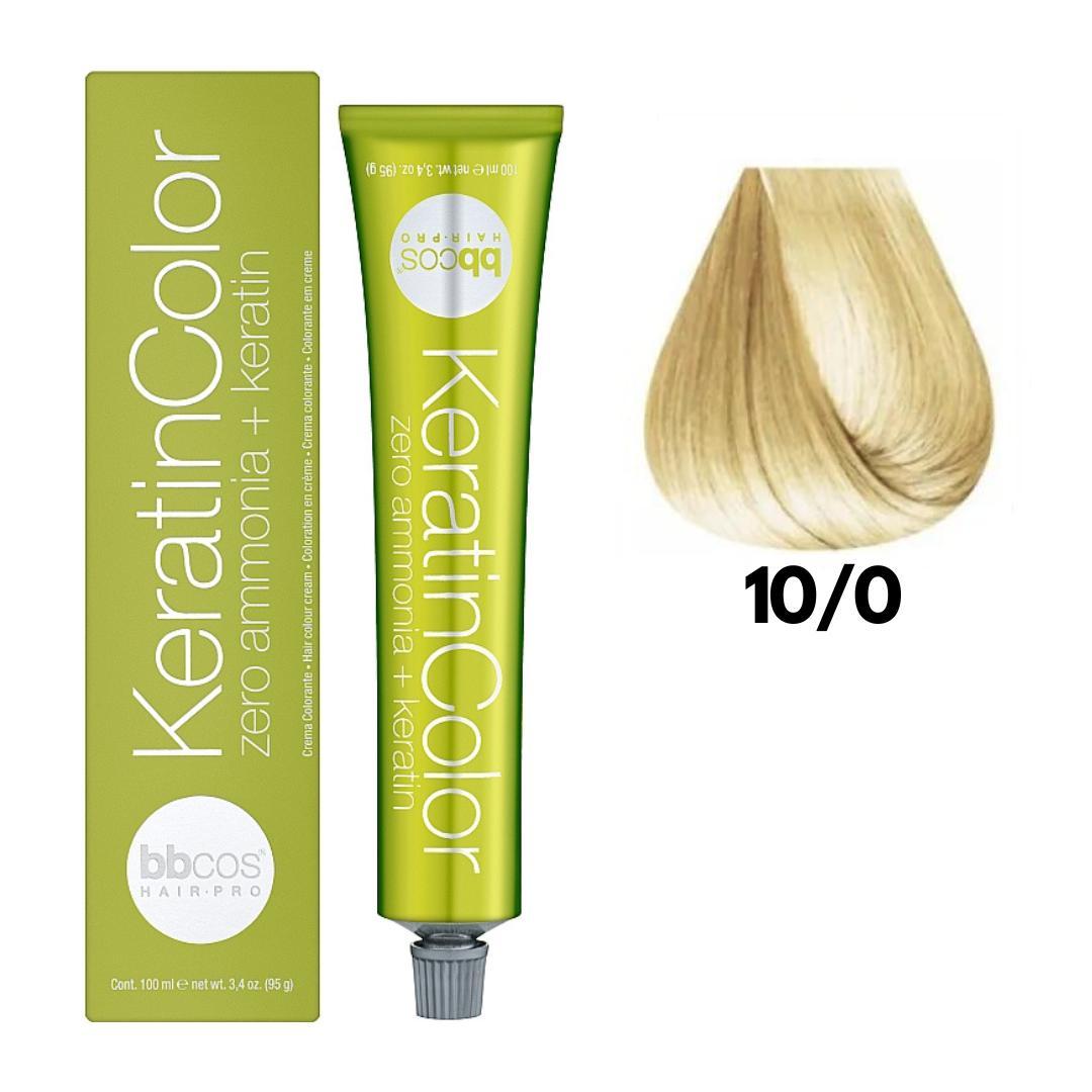 Крем-фарба безаміачна для волосся BBCos Keratin Color №10.0 Platinum Blonde 100 мл, фото 1