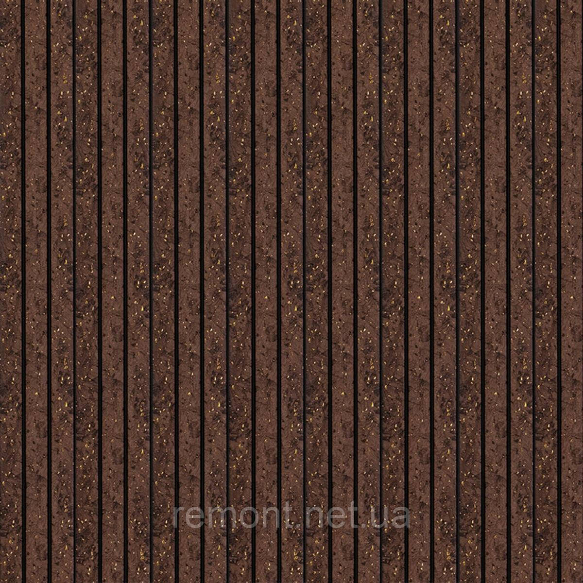 Рейка декоративна PS 2900х120х12мм Темно-коричневий із золотими вкрапленнями SW-00001737, фото 1