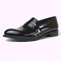 Туфли лаковые классические кожаные женская обувь Puro Low Black Lack by Rosso Avangard 37 размер