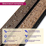 Рейка декоративна PS 2900х120х12мм Коричневий із золотими прожилками SW-00001749, фото 3