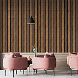 Рейка декоративна PS 2900х120х12мм Коричневий із золотими прожилками SW-00001749, фото 6