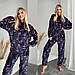 Жіноча тепла піжама Розміри: 42-44, 46-48, 50-52, 54-56, фото 2