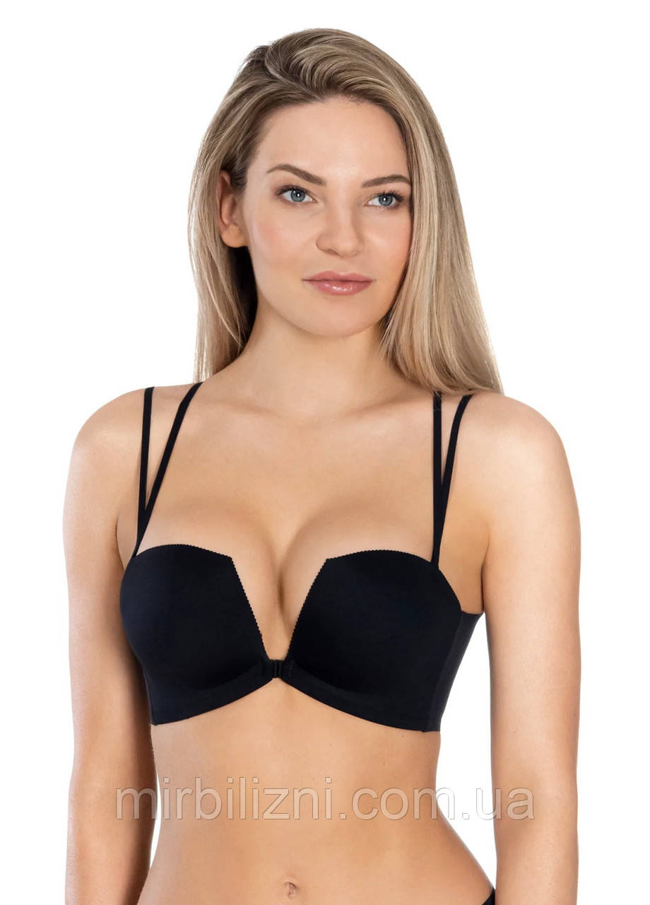 Бюстгальтер Lauma чорний, арт.99J37 (балконет)