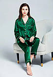 Піжама жіноча класика зелена, фото 6
