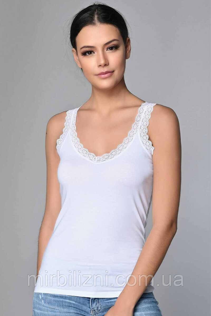 Майка жіноча Sevim біла, арт.2620 (бавовна)