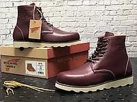 Мужские зимние ботинки Red Wing Rover, натуральная кожа, (с мехом), бордовый, США