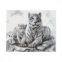 Алмазная мозаика "Белые тигры" [tsi182042-ТSІ]