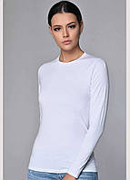 Лонгслів жіночий Sevim білий, арт.2756 (бавовна, фасон горловини круглий)