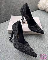 Женские туфли на каблуках Yves Sauint Laurent черные 38