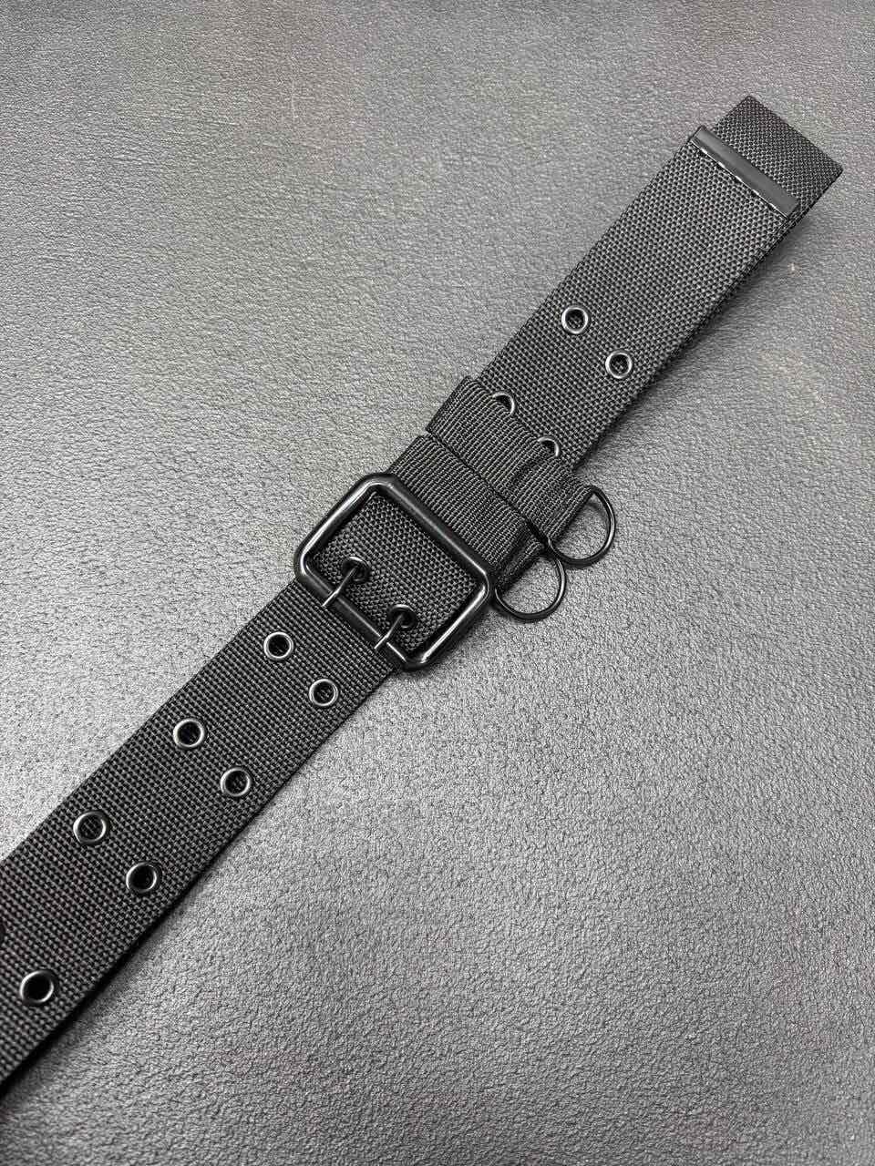 Тактичний ремінь армійський чорний 5см, фото 1