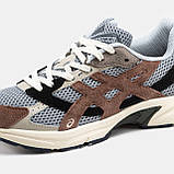 Чоловічі кросівки Asics Gel-1130 x Hal Studio Grey Brown Black, замшеві кросівки асікс гель 1130, фото 9