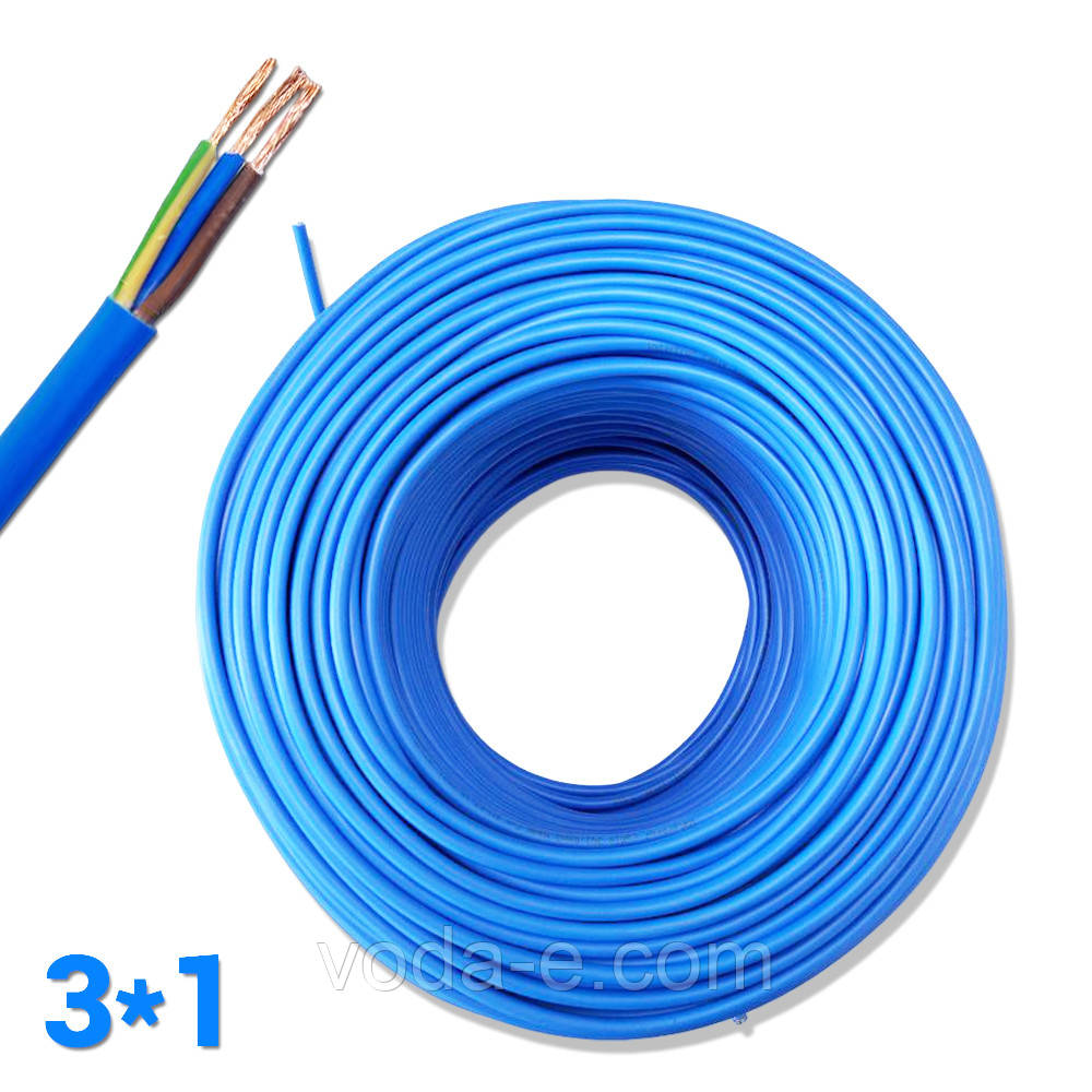 Кабель для насоса водопогружний 3 * 1 WATERPROOF CABLE силовий для занурювального свердловинного насоса
