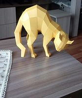 PaperKhan Конструктор із картону кіт кішка кошеня пазл орігамі papercraft 3D фігура полігональна набір подарок сувенір антистрес