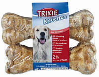 Косточка Trixie для чистки зубов собак, прессованная, с трахеей, 10 см, 35 г, 2 шт (TX-27615)