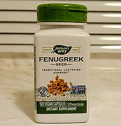 Пажитник Nature's Way Fenugreek Seed 100 капсул фенугрек