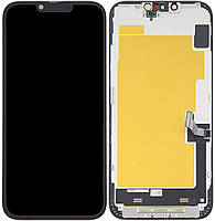 Дисплей модуль тачскрин iPhone 14 Plus черный OLED OEM отличный Hard SL