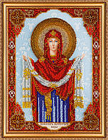 Набір для вишивання бісером на натуральному художньому полотні Абрис Арт Ікона Покров Пресвятої Богородиці