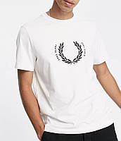 Чоловіча футболка Fred Perry Біла Фред Перрі