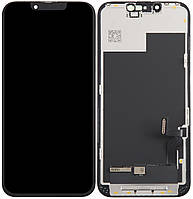 Дисплей модуль тачскрин iPhone 13 черный OLED OEM отличный Hard GX