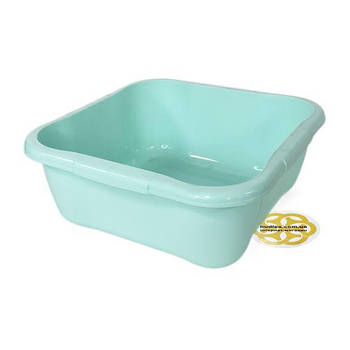 Миска з пластику 15Л без кришки, квадратна, блідо-салатовий SNMZ