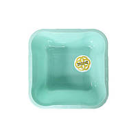 Миска з пластику 15Л без кришки, квадратна, блідо-салатовий SNMZ, фото 4