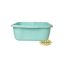 Миска з пластику 15Л без кришки, квадратна, блідо-салатовий SNMZ, фото 5