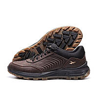 Чоловічі демісезонні кросівки Reebok Classic, чоловічі коричневі кросівки на весну, чоловіче шкіряне взуття