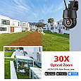 Камера зовнішня поворотна Boavision HXQ5H5MP-4G 5 Mp 30X Zoom з sim картою. Camhi Pro, фото 8