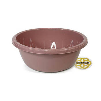 Миска з харчового пластику 7,5Л, кругла, запорошена троянда SNMZ