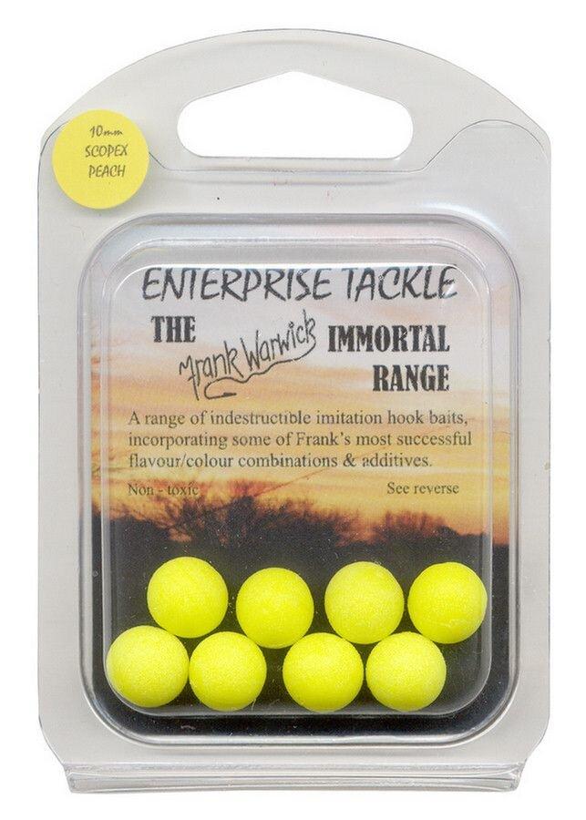 Искусст. 10mm бойл FLUORO YELLOW SCOPEX PEACH, фото 1