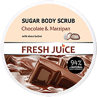 Цукровий скраб для тіла Fresh Juice "Chocolate & Мarzipan" (225мл.)