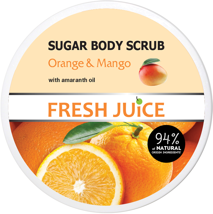 Цукровий скраб для тіла Fresh Juice "Orange & Mango" (225мл.)