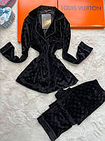 Пижама женская черная Louis Vuitton