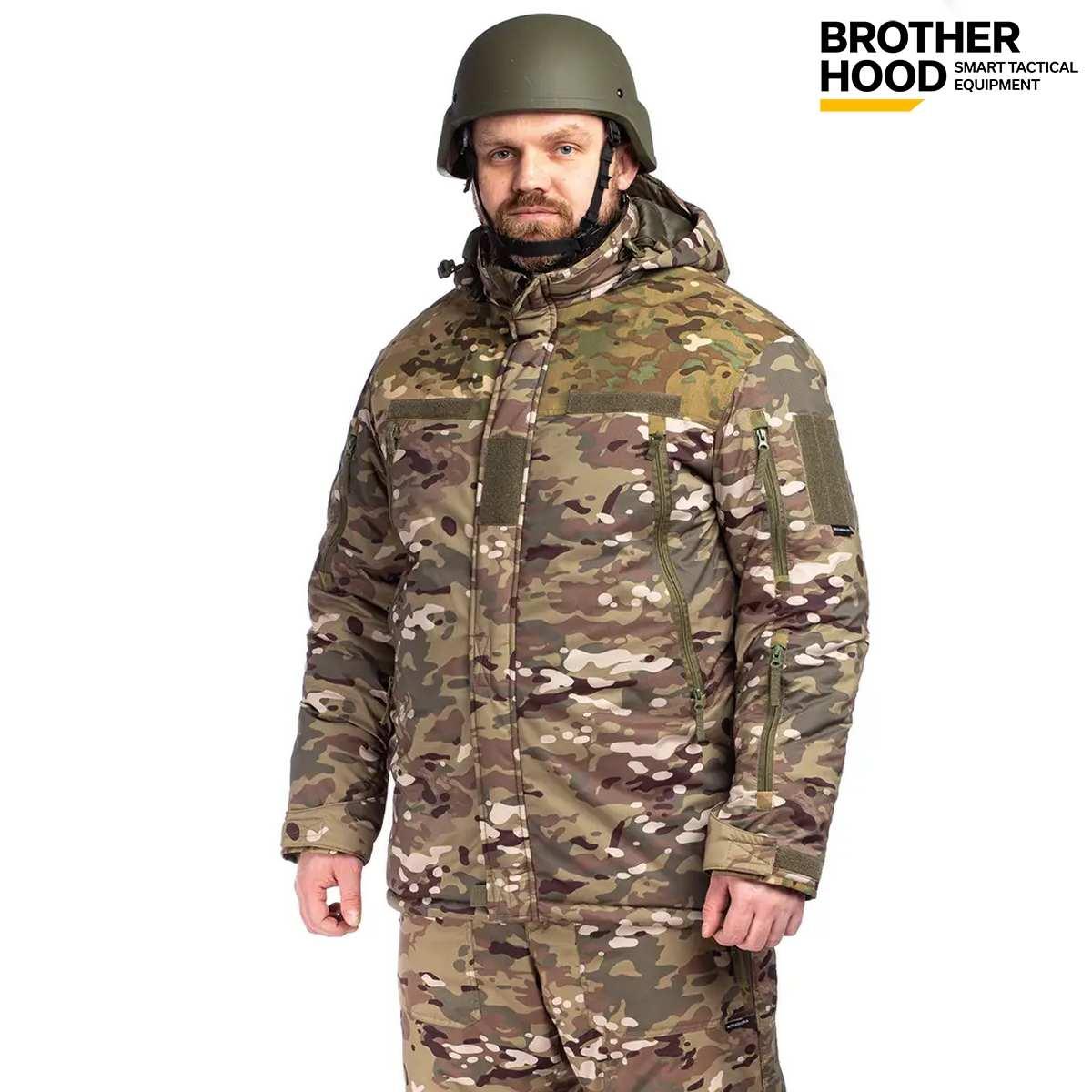Куртка тактична зимова Brotherhood мультикам посилена, фото 1