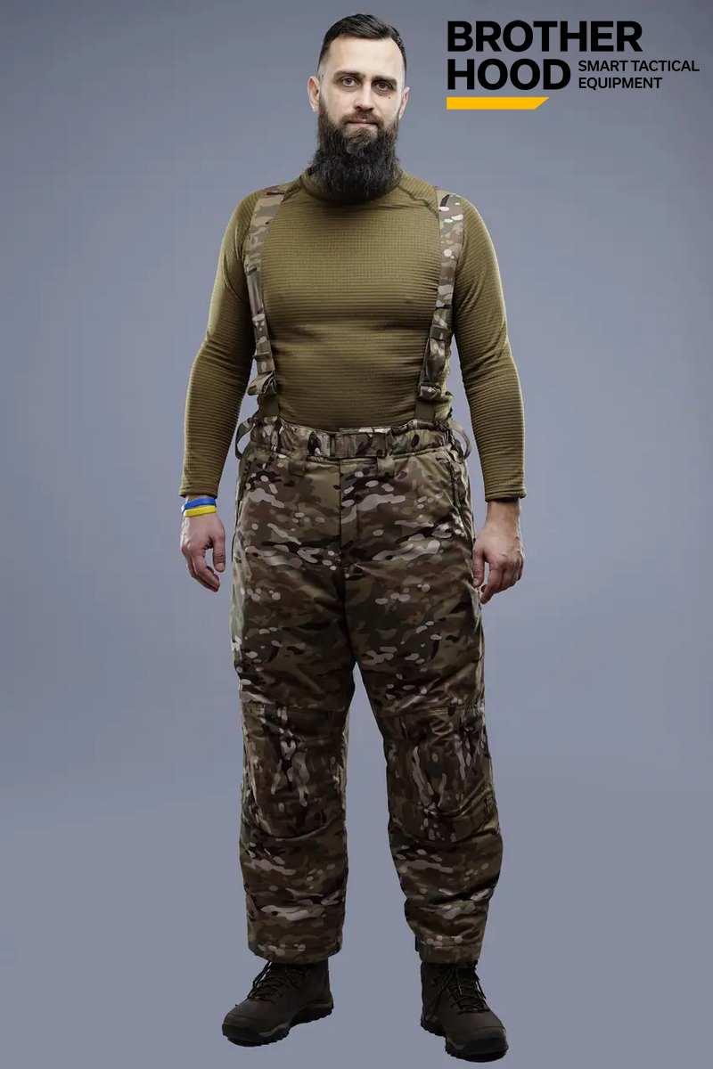 Штани-комбінезон тактичні зимові Brotherhood мультикам, фото 1