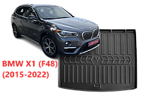 Коврик Багажника BMW X1 (F48) (2015-2022) (верхняя полка) c бортом ТЕП