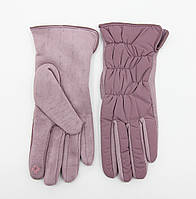 Перчатки женские зимние комбинированные M&JJ Трикотаж/плащевка Сиреневый (2072)