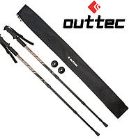 Трекинговые палки Outtec алюминиевые 3-х секционные 65-135см Anti-shock