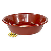 Таз з пластику 18Л ECO господарська, кругла SNMZ, цегляний, фото 2