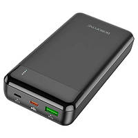 Внешний аккумулятор с быстрой зарядкой Power Bank Borofone J19A, повер банк 20000 mAh 2xUSB, 1xType-C