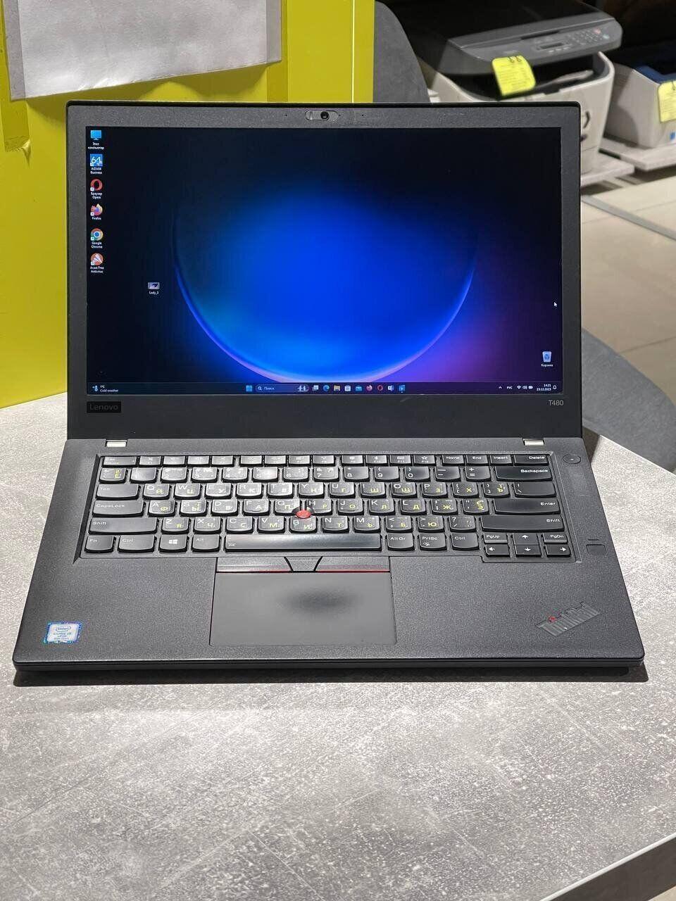 Б/в Ультрабук Lenovo ThinkPad T480 14" 1920x1080| Core i7-8650U| 8 GB RAM| 480 GB SSD| UHD 620