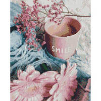 Алмазная мозаика "Чашка Smile" 30х40 см от LamaToys