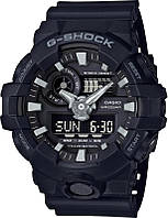 Годинник Casio G-Shock GA-700-1B наручний чоловічий спортивний чорний | годинник Casio G-Shock оригінал з гарантією