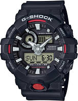 Часы Casio G-ShockGA-700-1A наручные мужские спортивные черные | часы Casio G-Shock оригинал с гарантией