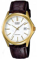 Наручные часы Casio MTP-V002GL-1B мужские с кожаным ремешком | оригинал, гарантия