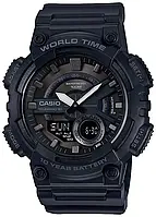 Наручные спортивные часы Casio AEQ-110W-1B мужские черные | оригинал, гарантия