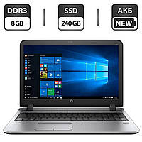 Ноутбук Б-класс HP ProBook 450 G3 / 15.6" (1366x768) TN Touch / Intel Core i5-6200U (2 (4) яд | всё для тебя